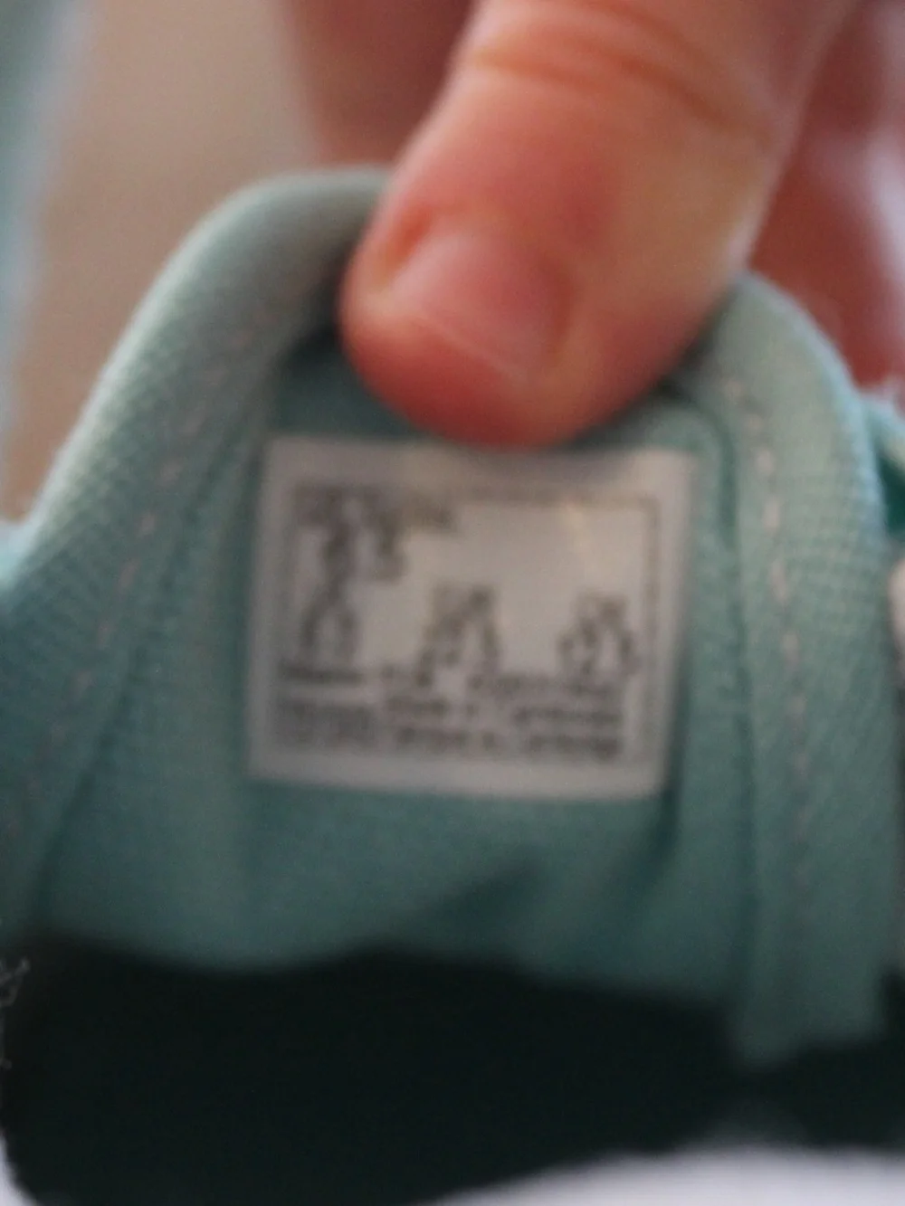 Vans Toddler Teal Glitter Old Skool V Shoe (6.5T) - Picture 4 of 4